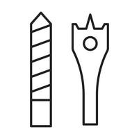 Drill Bit Icon Design vector