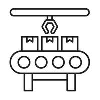 Assembly Line Icon Design vector