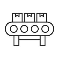 Conveyor Belt Icon Design vector