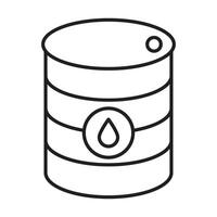 Oil Drum Icon Design vector