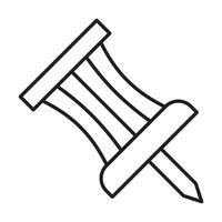 Push Pin Icon Design vector
