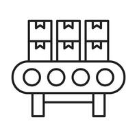Shipping Pallet Icon Design vector