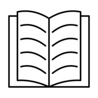 icono de línea de libro vector