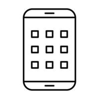 Smartphone Line Icon vector