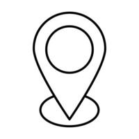 Location Line Icon vector