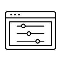 Manual Line Icon vector