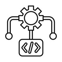 Algorithm Icon Design vector