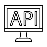 Api Icon Design vector
