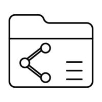 diseño de icono para compartir archivos vector