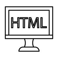 Html Icon Design vector