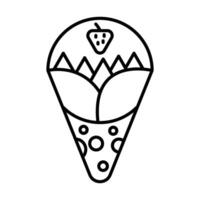 Crepe Icon Design vector