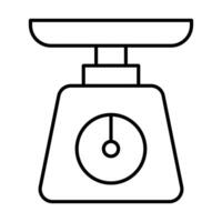 Kitchen Scale Icon Design vector