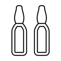 Ampoule Icon Design vector