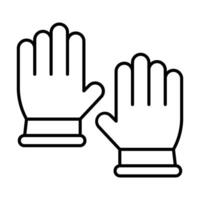 Hand Gloves Icon Design vector