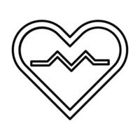 Heart Beat Icon Design vector