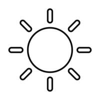 diseño de icono de sol vector