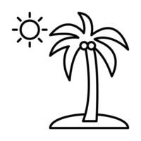 Coconut Tree Icon Design vector