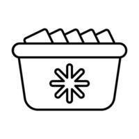 Ice Box Icon Design vector