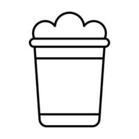 Sand Bucket Icon Design vector