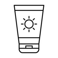 Sun Block Icon Design vector