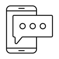 Comment Line Icon vector