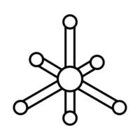 Molecule Icon Design vector