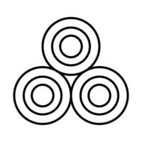 Hay Icon Design vector