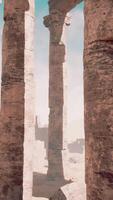 Two Tall Stone Pillars Standing Together video