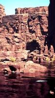 Rock Formation Emerging From Water video