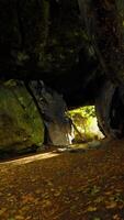 majestueux la grotte avec diffusion l'eau video