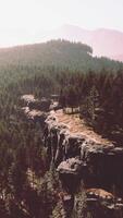 paesaggio di montagna con alberi video