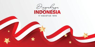 Indonesia independence day celebration template design, Dirgahayu republik indonesia vector