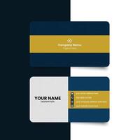 Minimal corporate business card. simple and clean business card. vector