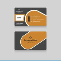 Minimal corporate business card. simple and clean business card. vector