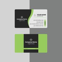 Minimal corporate business card. simple and clean business card. vector