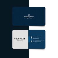 Minimal corporate business card. simple and clean business card. vector