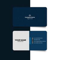 Minimal corporate business card. simple and clean business card. vector