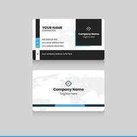 Minimal corporate business card. simple and clean business card. vector