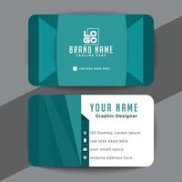 Modern Business Card - Creative and Clean Business Card Template. vector