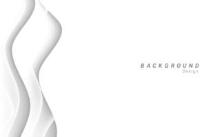 abstract white wavy background design vector