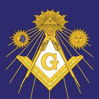 Masonic mason freemason symbol emblem vector