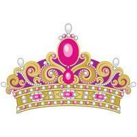 Princess queen crown monarchy majestic vector