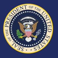 presidente de unido estados genial sello Estados Unidos logo vector