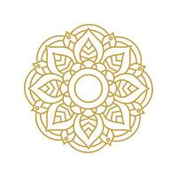 Mandala Wedding Ornament Gold Design vector