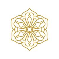 Mandala Wedding Ornament Gold Design vector