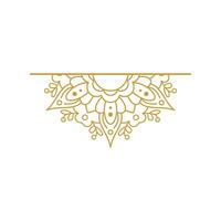 Mandala Wedding Ornament Gold Design vector