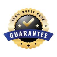 Guarantee Badge Design Element Collection vector