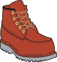 Clipart of boot with leather illustration vector