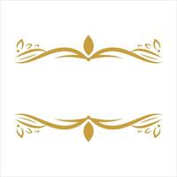 Border Ornament Design Element Gold vector