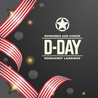 D day design illustration collection vector